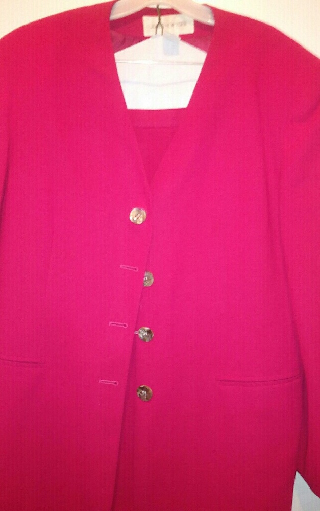 Jones New York Plus Size Red Womens Suit